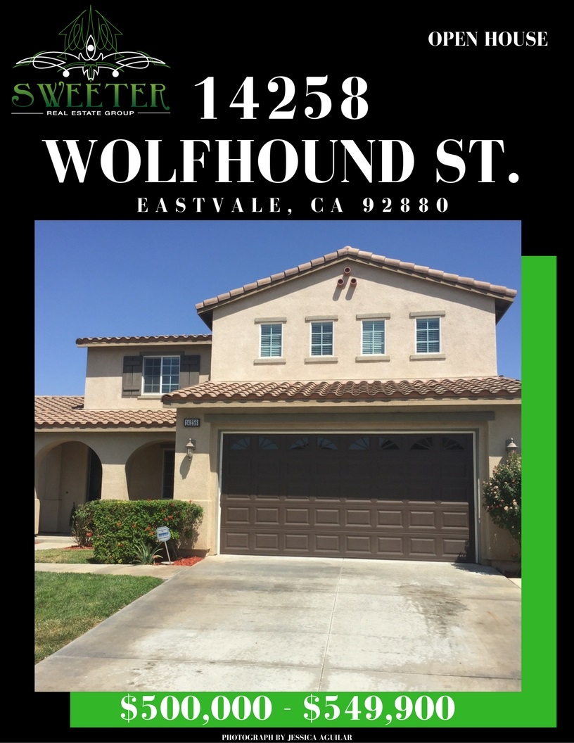 Sweeter Real Estate Group Hosts Open House 14258-wolfhound-eastvale-ca-92880