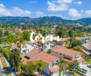 Ariel View of South Corona Homes